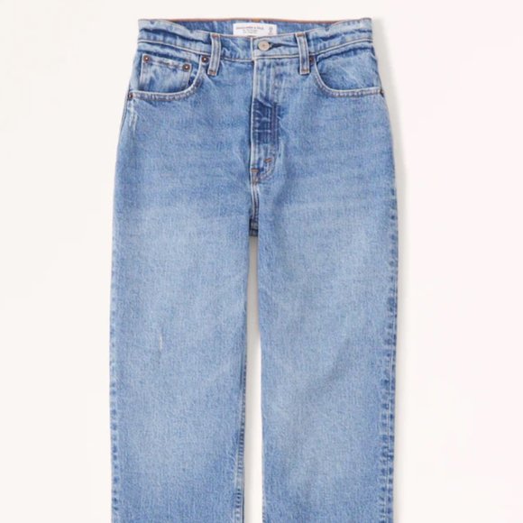 Abercrombie & Fitch Blue Straight Leg Jeans 25/0s - Picture 2 of 5